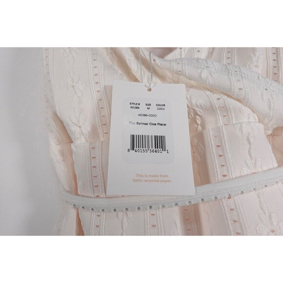 Andie Swim The Belmar One Piece Swimsuit Floral Eyelet Coconut/Cream Size Medium - Picture 9 of 12